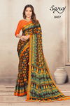 Saroj Khushi Georgette Festive Wear Brasso Fancy Latest Designer Saree Collection